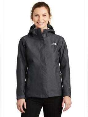 The North Face Women's DryVent Rain Jacket in Dark Gray Heather